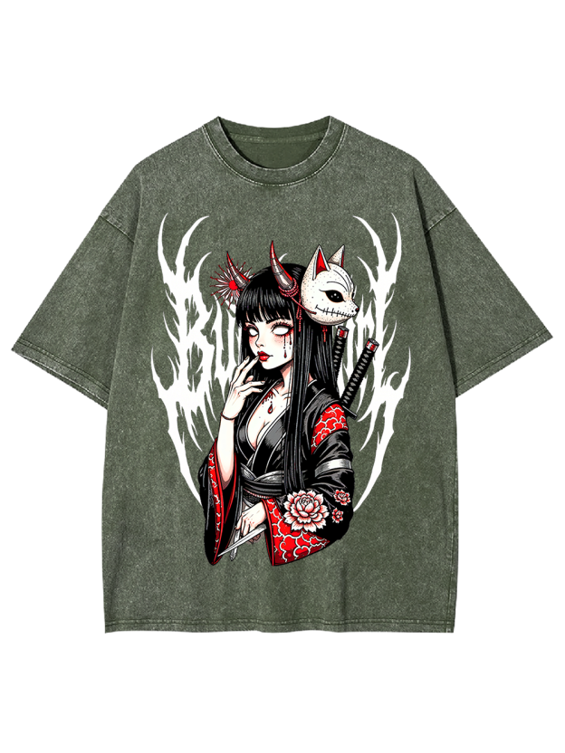 Fox Mask Enchantress Washed Tshirt