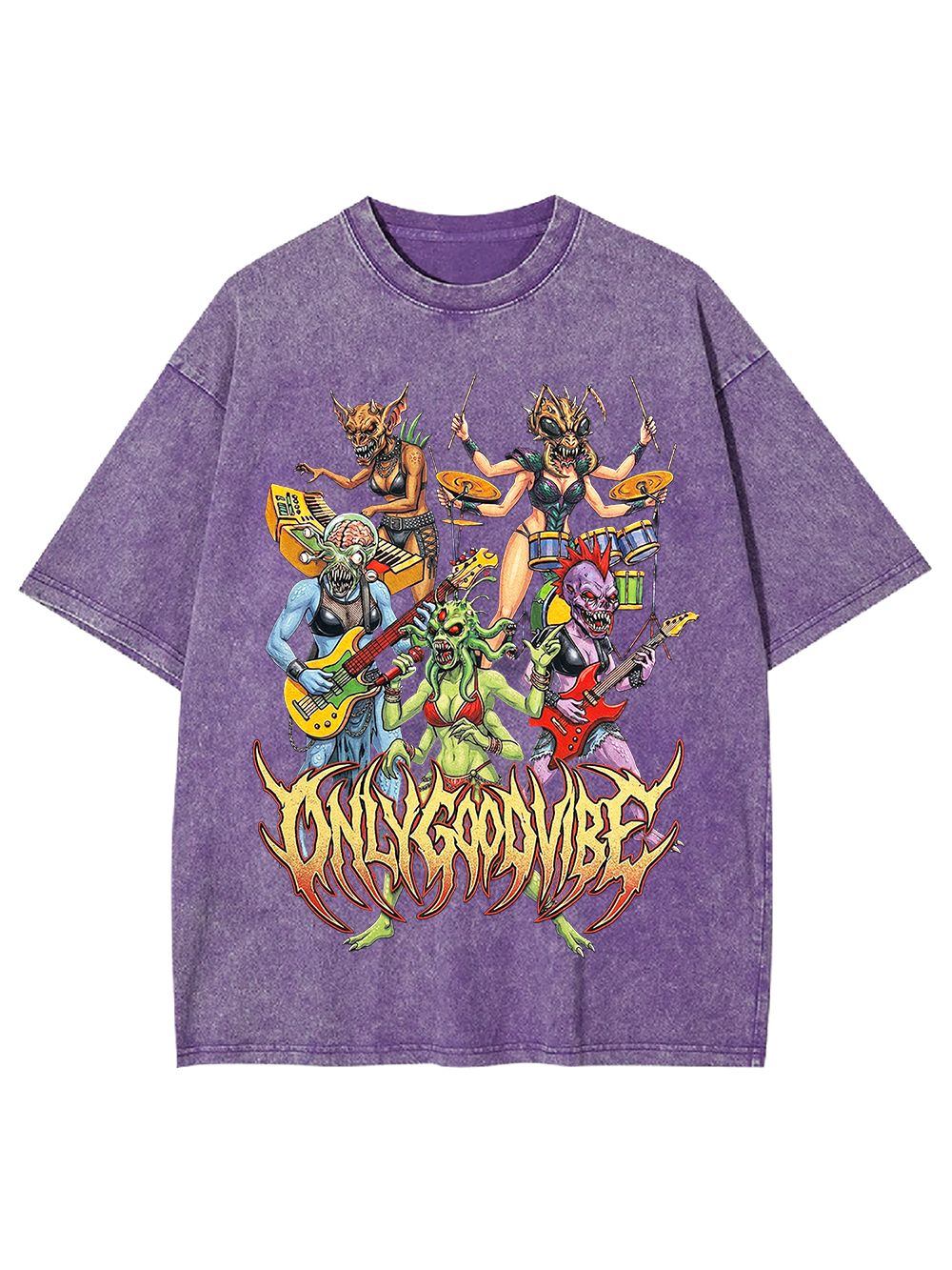 Demon Band Washed Tshirt