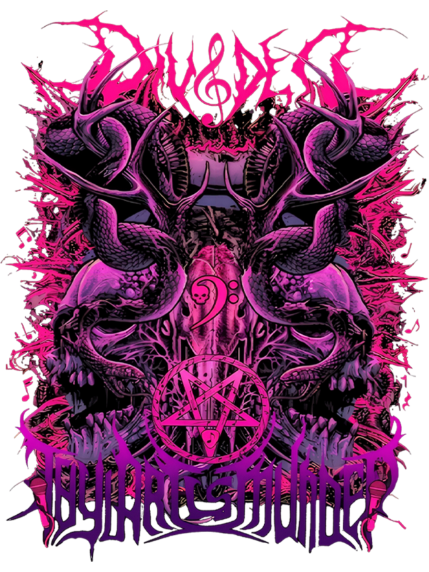 Darkcore Neon Hell Oversized Washed Tshirt