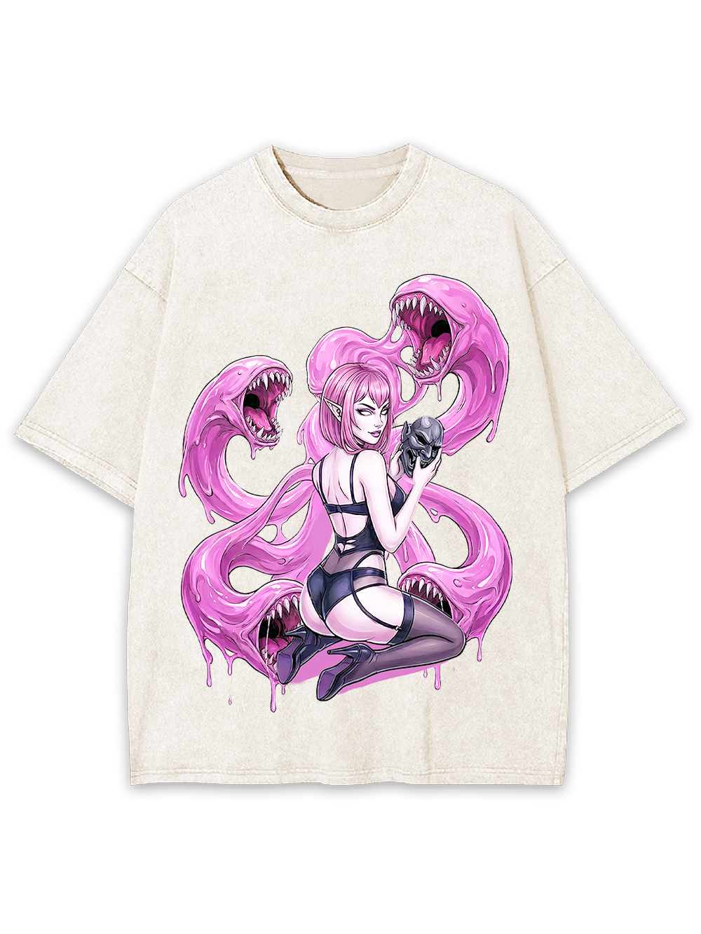 Neon Succubus & Dark Siren Washed Tshirt
