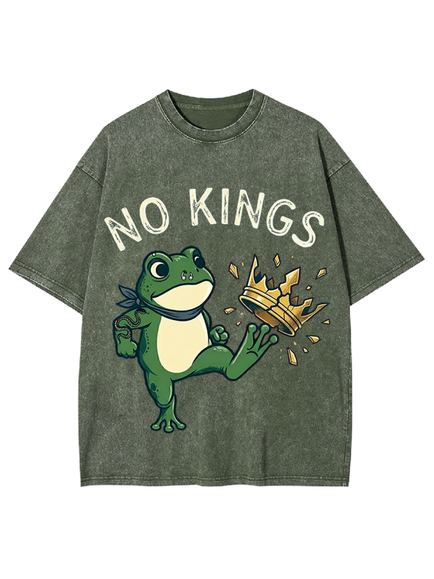 Frog Against the Crown Washed Tshirt