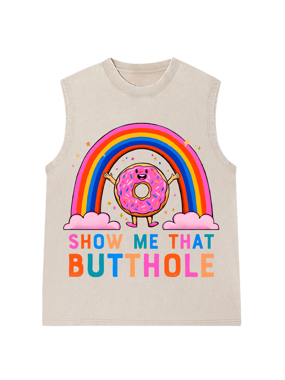SHOW ME THAT BUTTHOLE Washed Tank Top