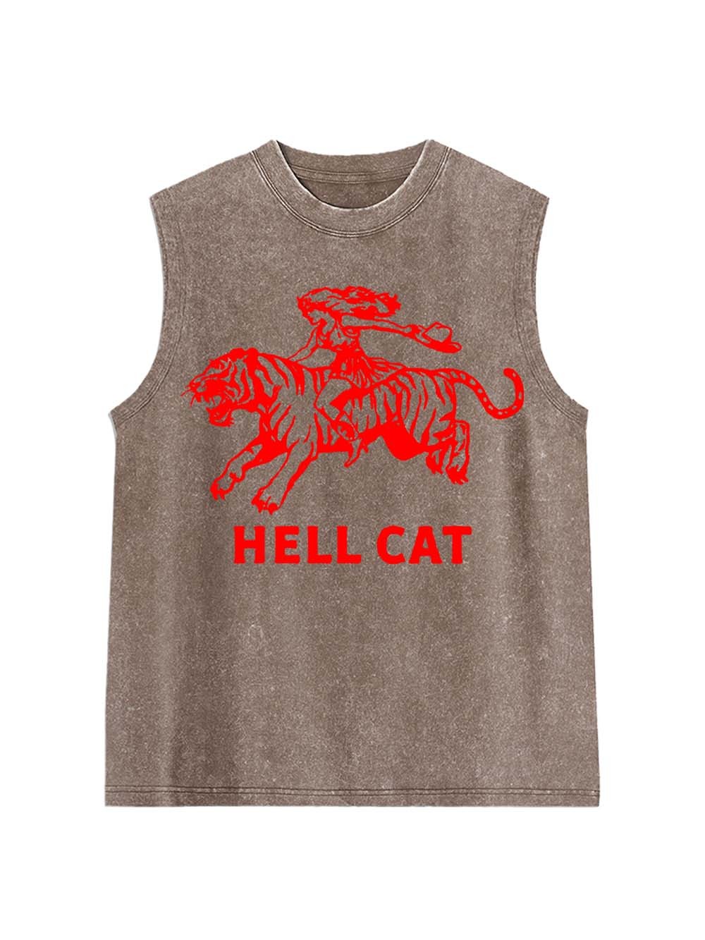 Hell Cat Washed Tank Top