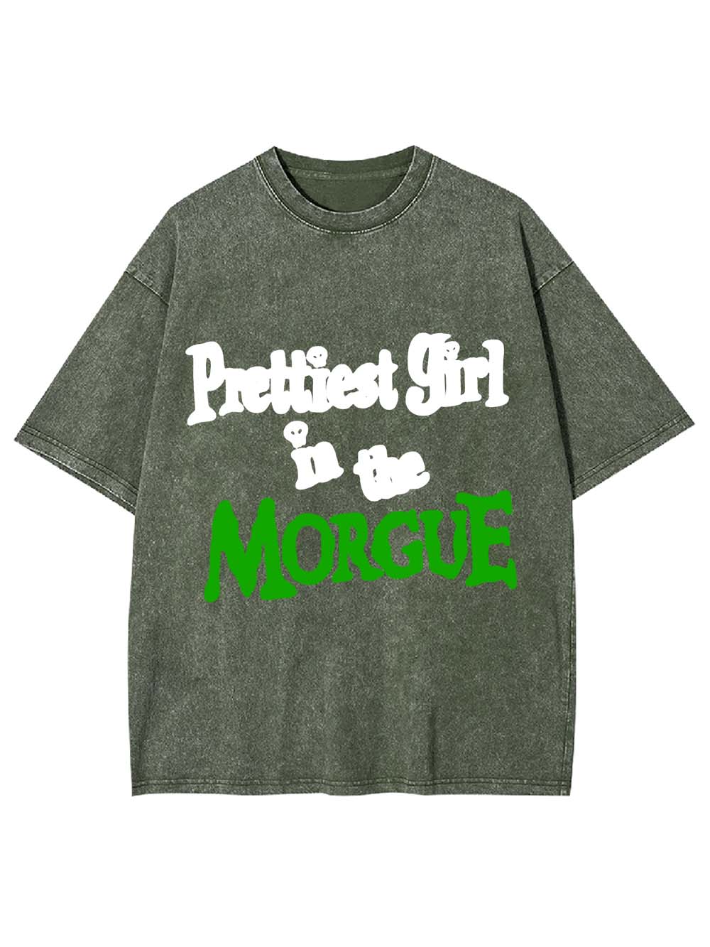 Prettiest Girl In The Morgue Washed Tshirt