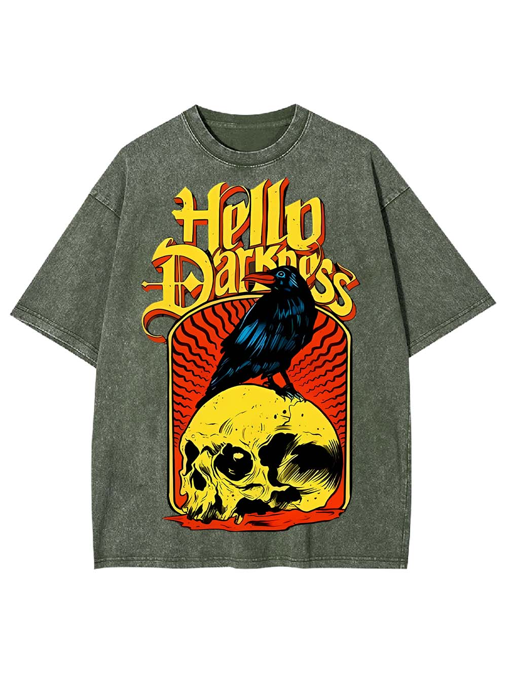 HELLO DARKNESS WASHED TSHIRT