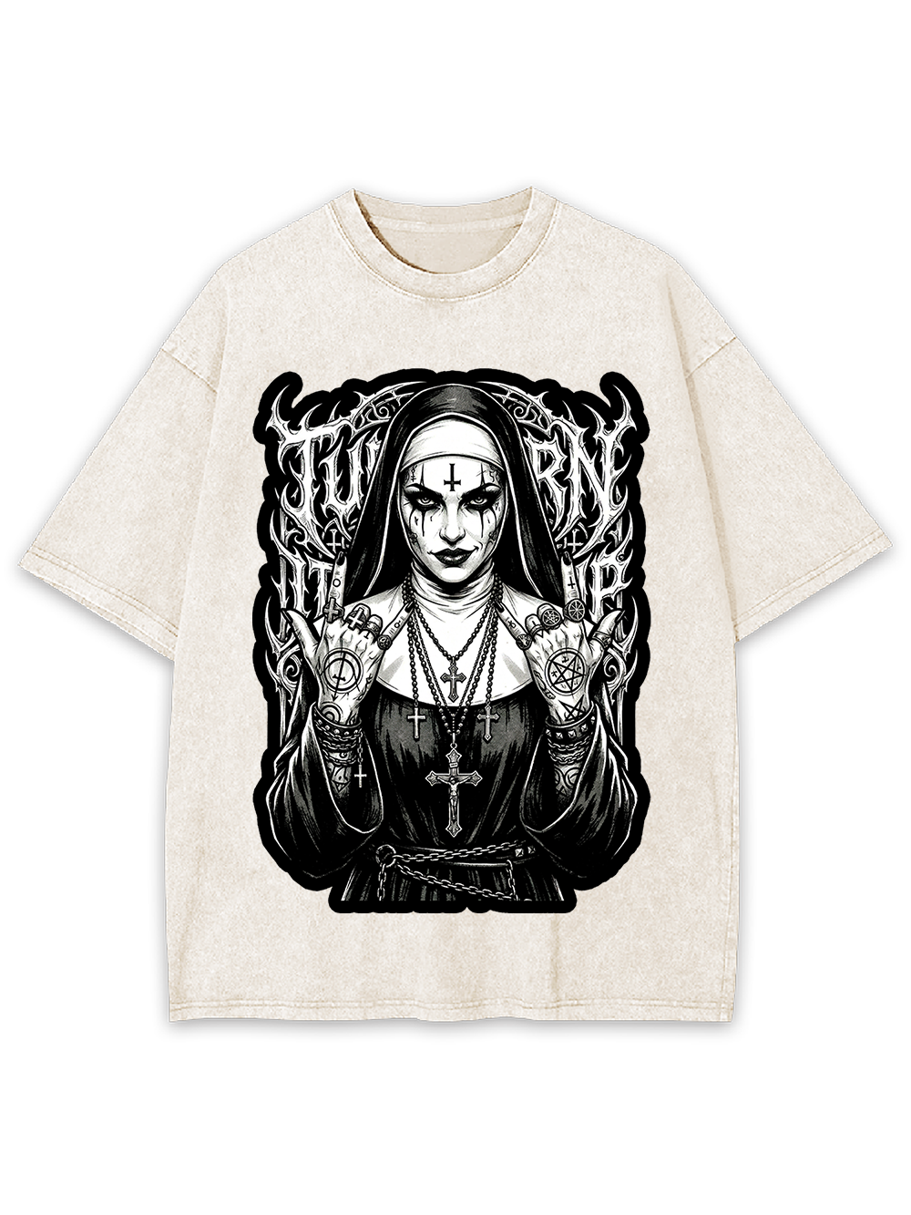 Rebel Nun Washed Tshirt