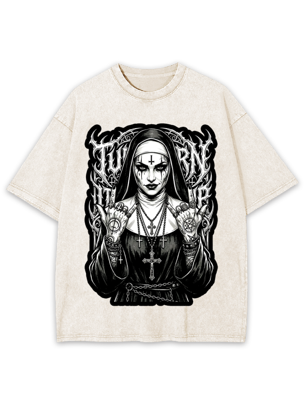 Rebel Nun Washed Tshirt
