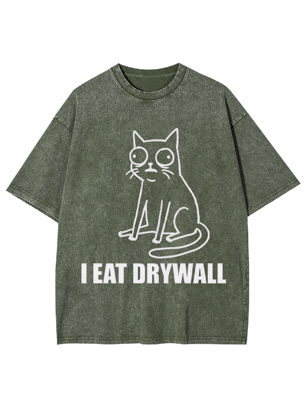 I EAT DRYWALL Washed Tshirt