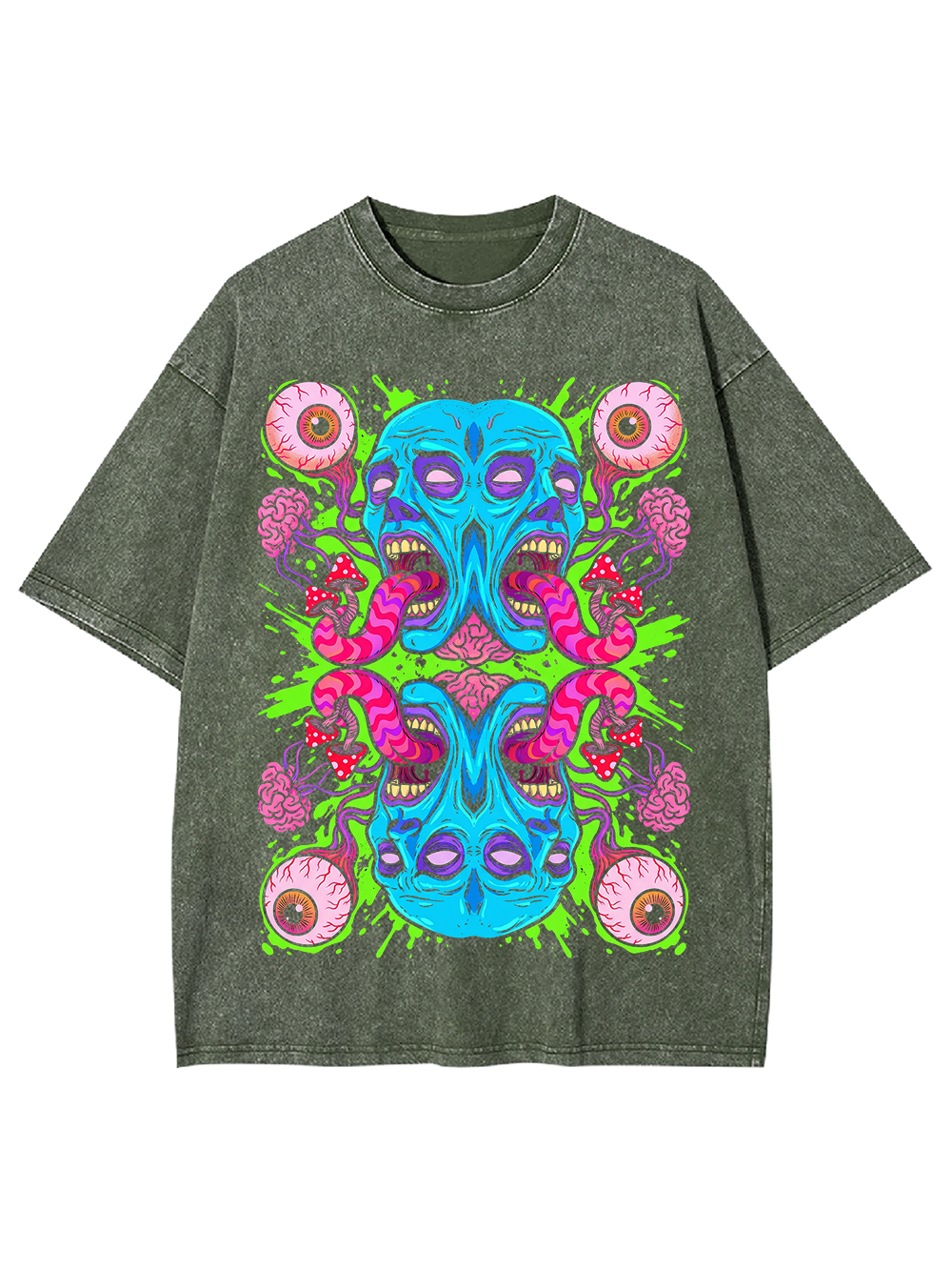 Symmetric Scream Washed Tshirt