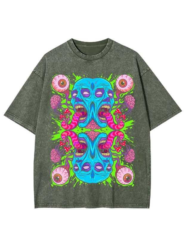 Symmetric Scream Washed Tshirt