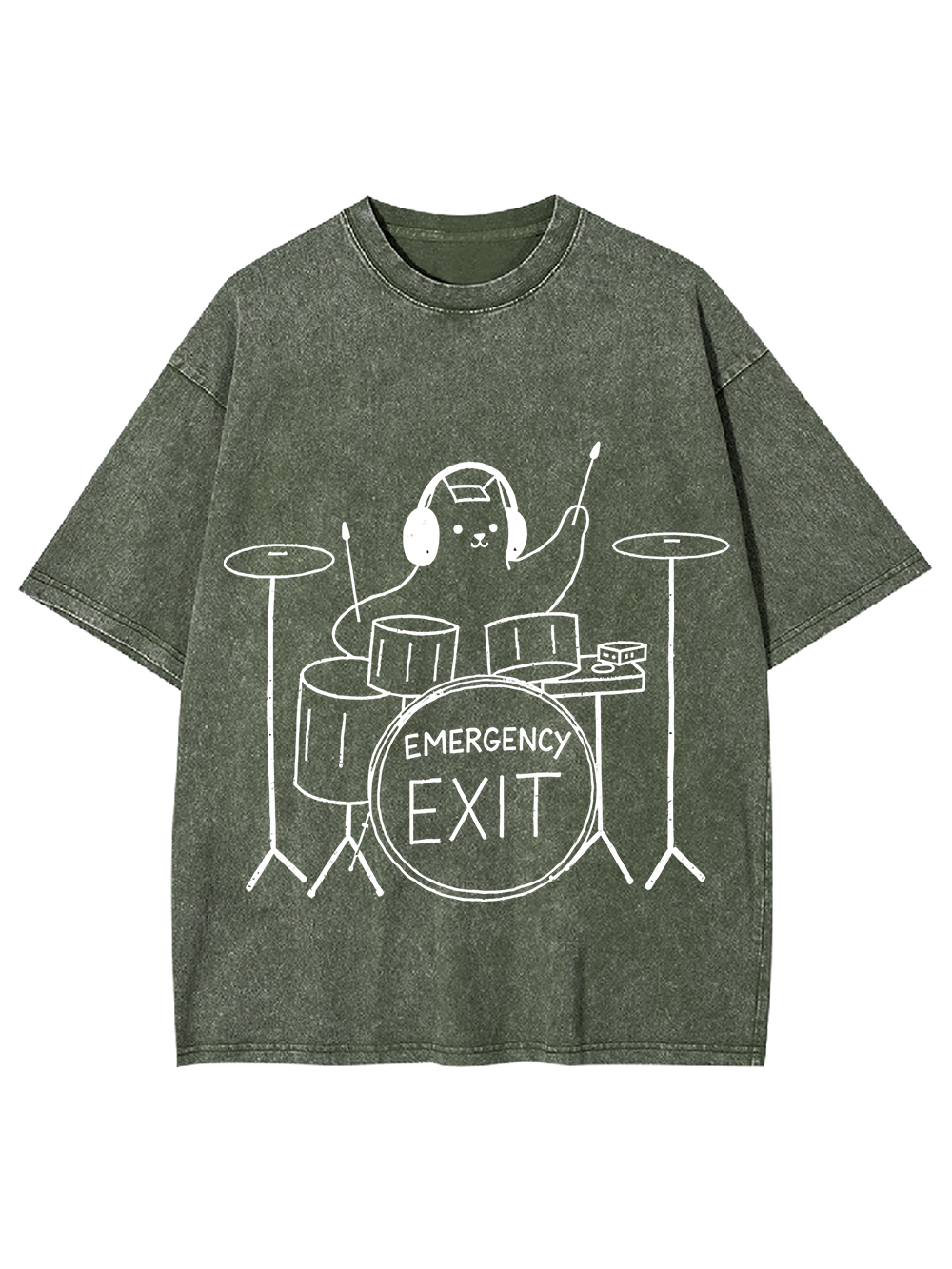 Emergency Groove – Cute Band Washed Tshirt
