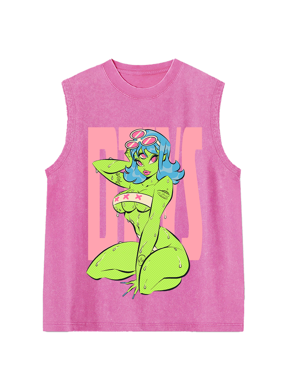 Alien Diva Washed Tank Top