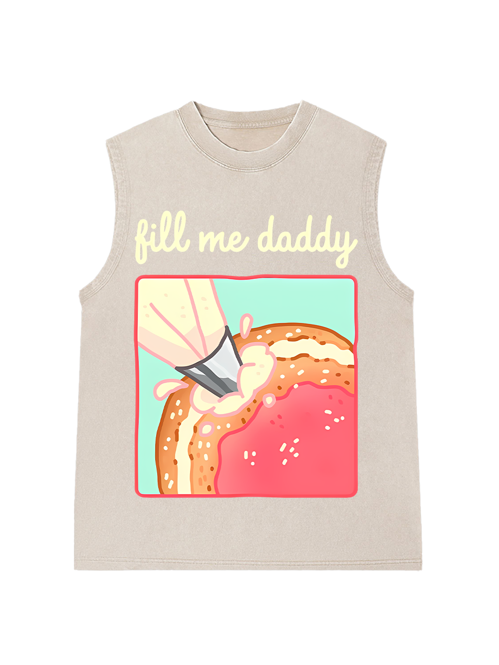 Fill Me Daddy Washed Tank Top