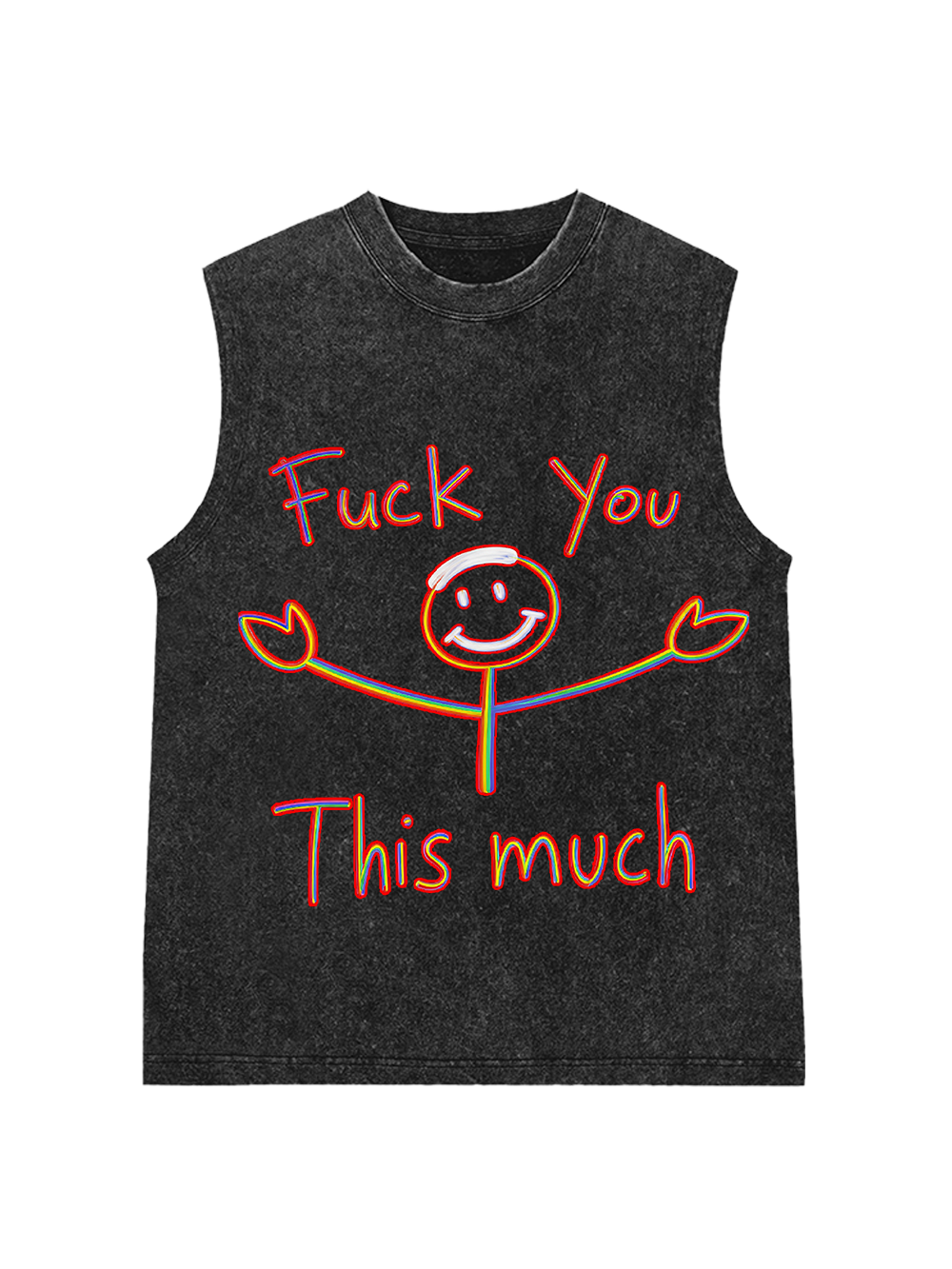 Fuck you this much Washed Tank Top