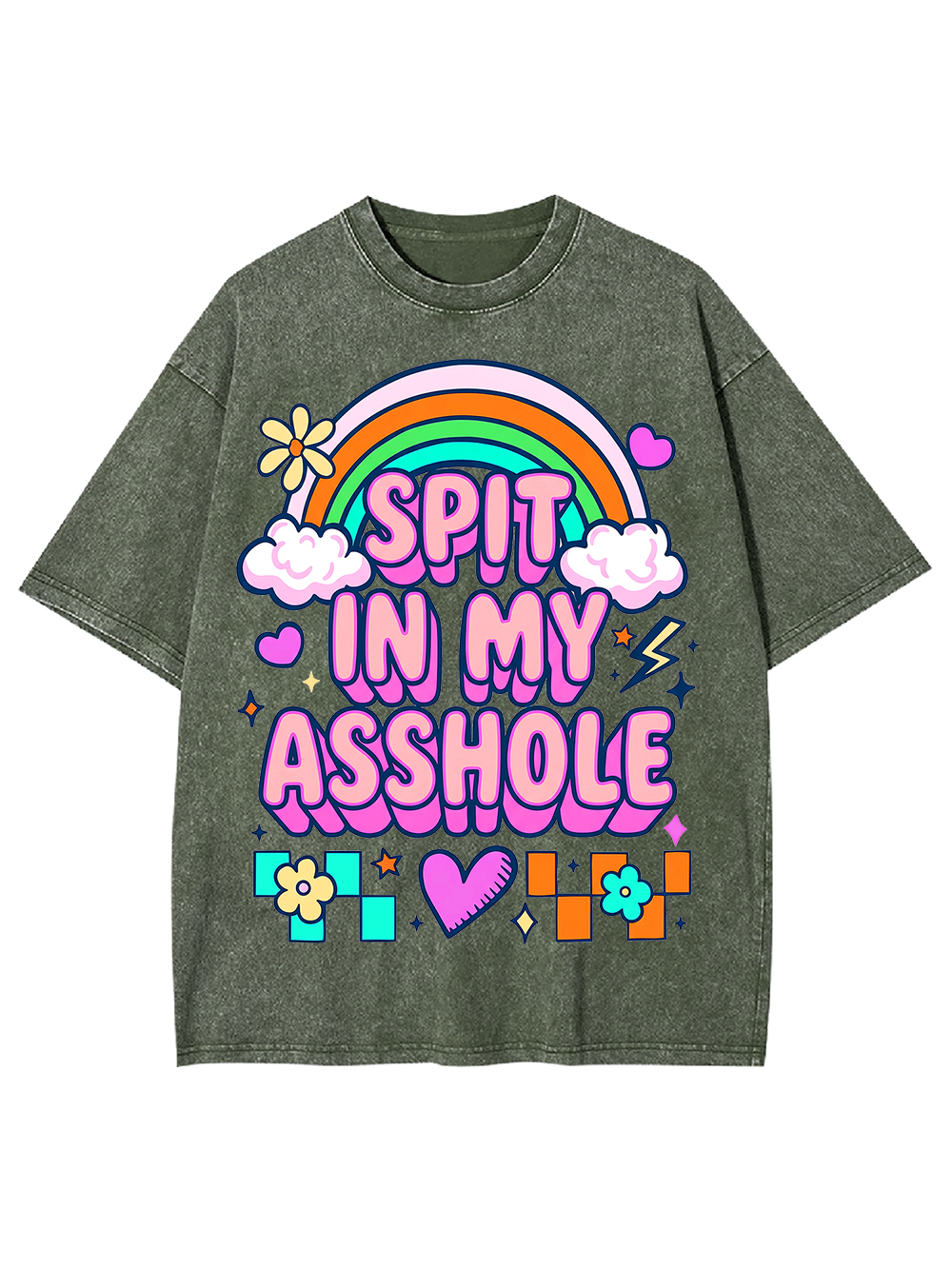 SPIT IN MY ASSHOLE Washed Tshirt