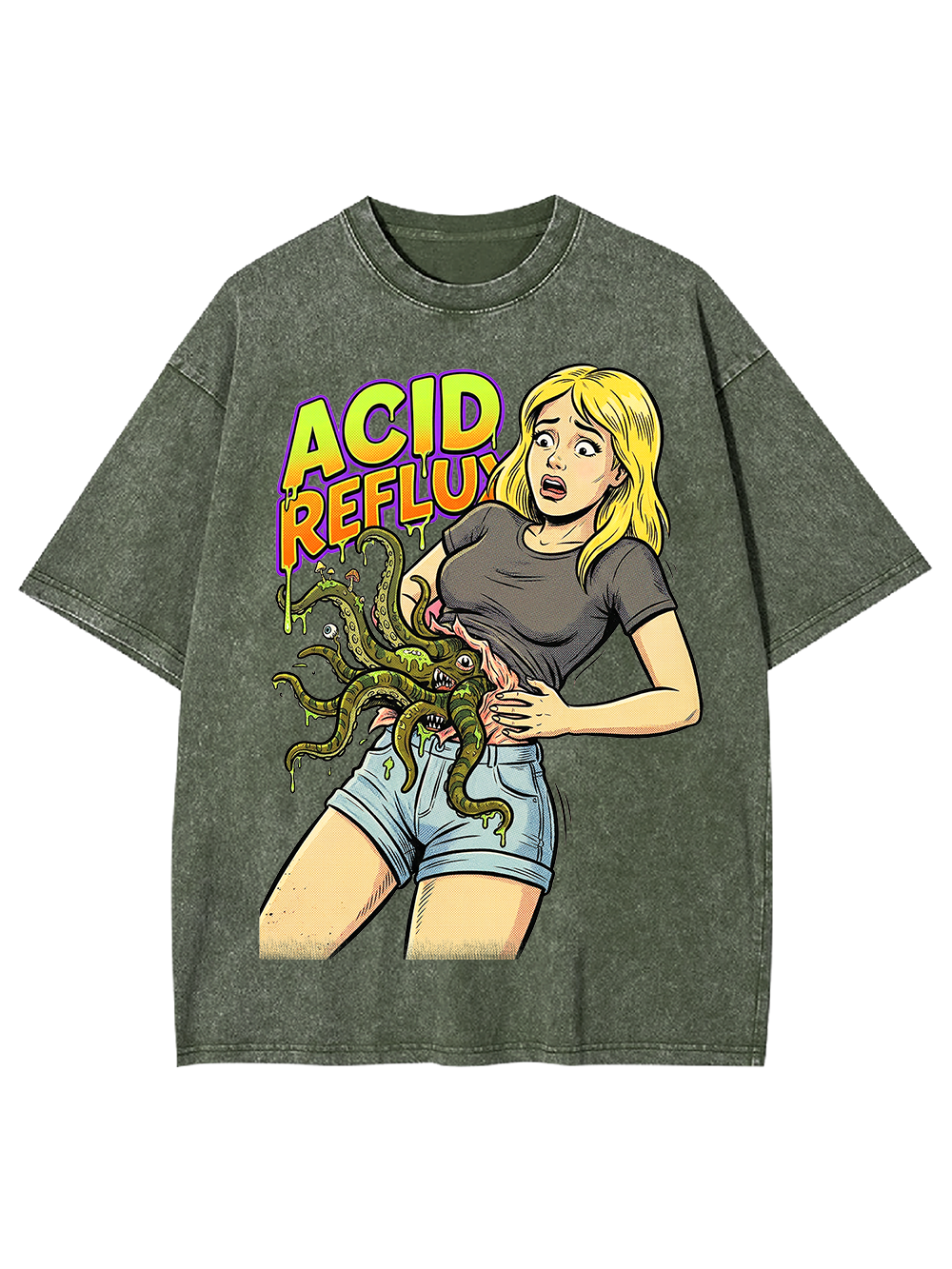 ACID REFLUX Washed Tshirt