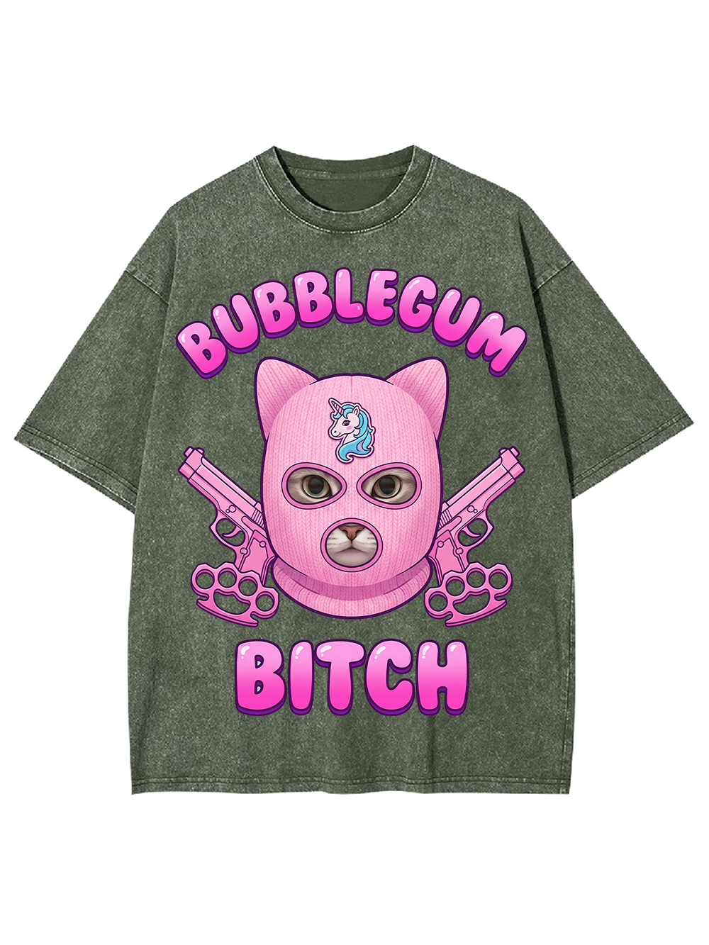 BUBBLEGUM BITCH Washed Tshirt