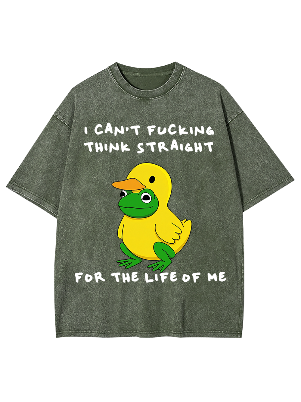 I CAN’T FUCKING THINK STRAIGHT FOR THE LIFE OF ME Washed Tshirt