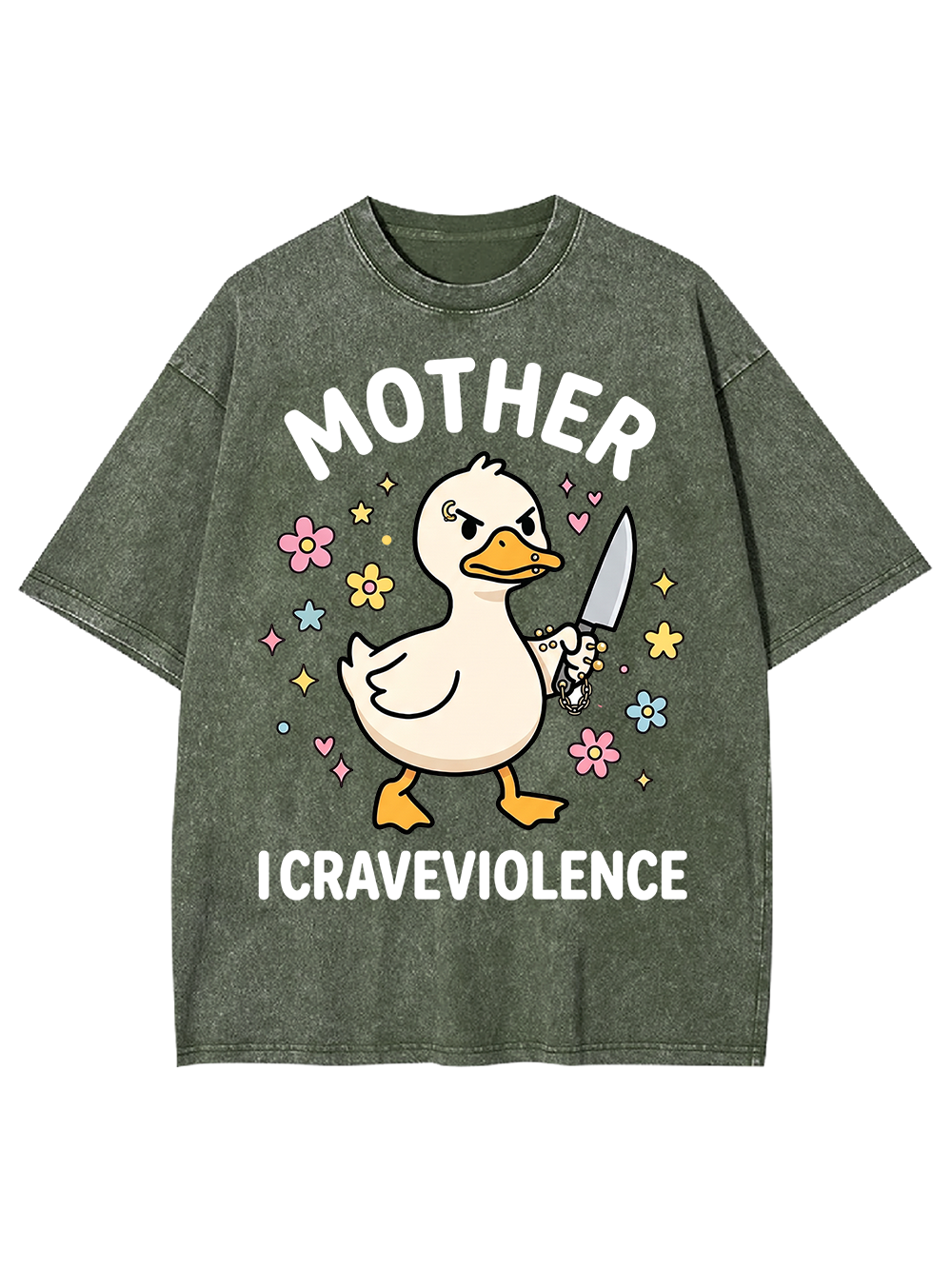 MOTHER I CRAVE VIOLENCE Washed Tshirt