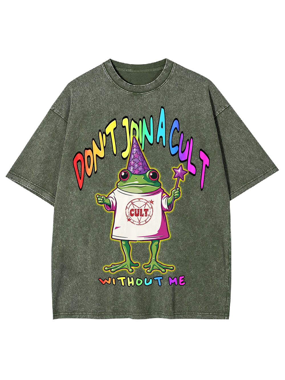 DON’T JOIN A CULT WITHOUT ME Washed Tshirt