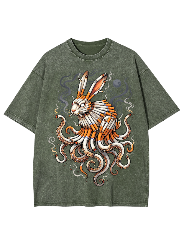 Smokeborn Hare Washed Tshirt