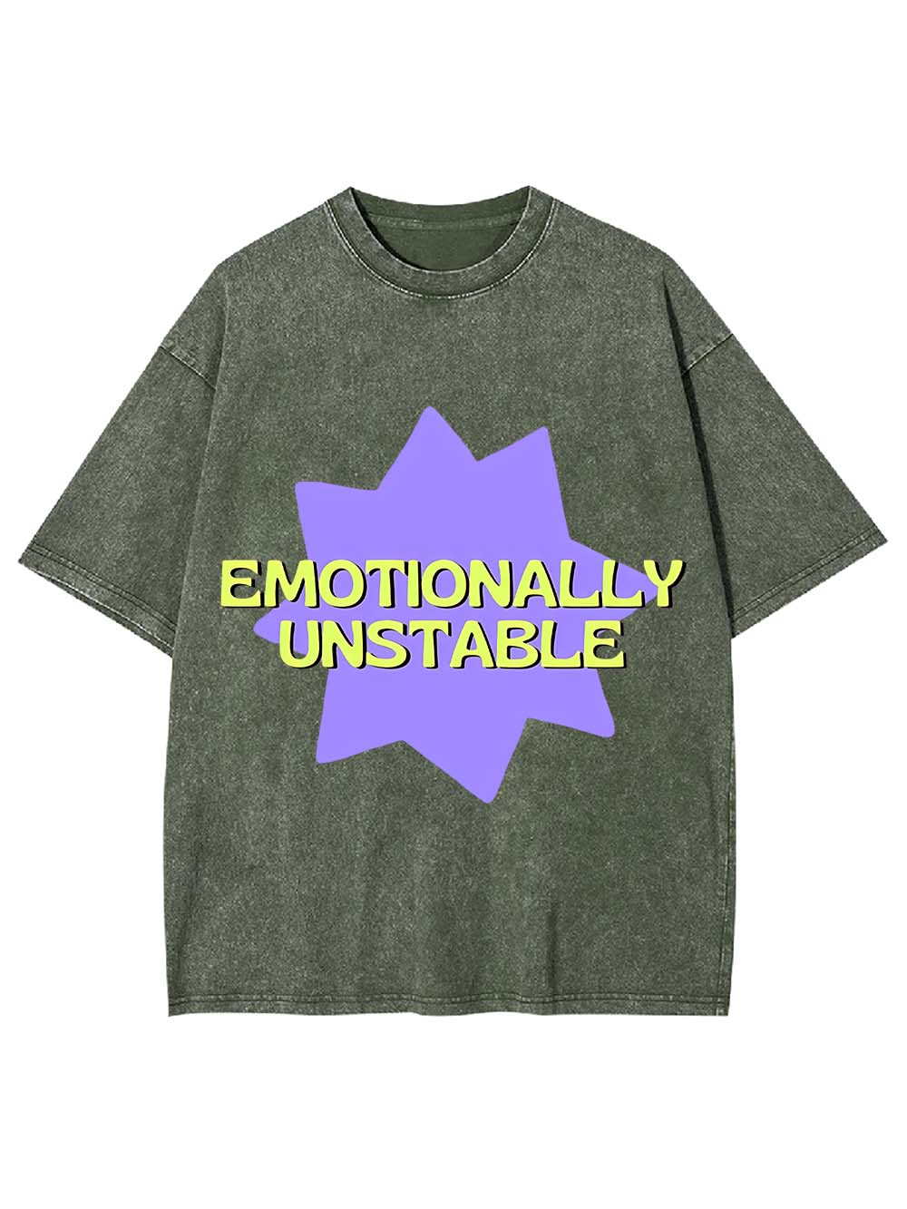 Emotionally Unstable Washed Tshirt