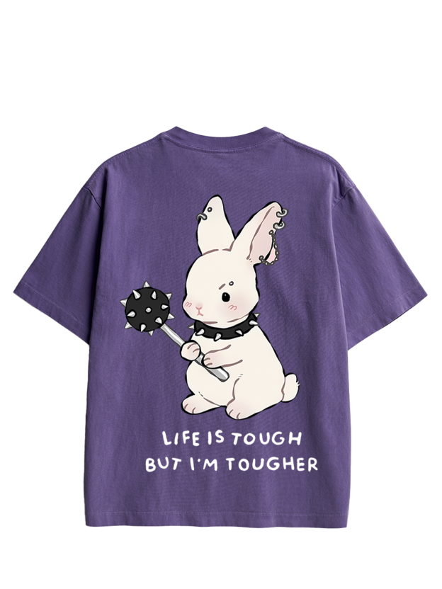 Tough Bunny Double Sided Print Washed TShirt