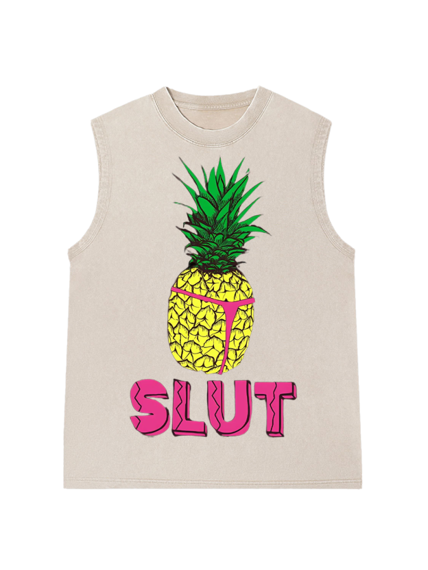 SLUT Washed Tank Top