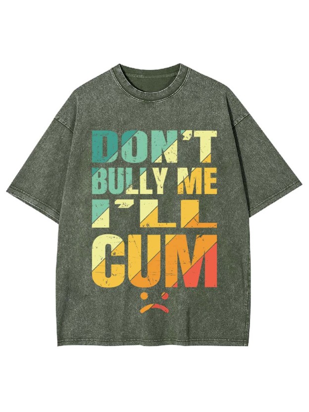 Don't Bully Me I'll Cum Washed Tshirt