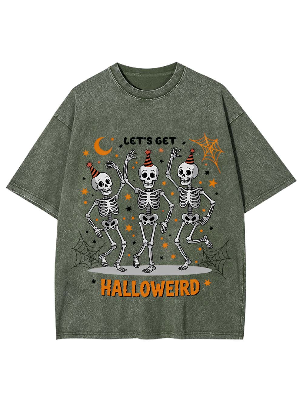 Let's Go Halloweird Washed Tshirt