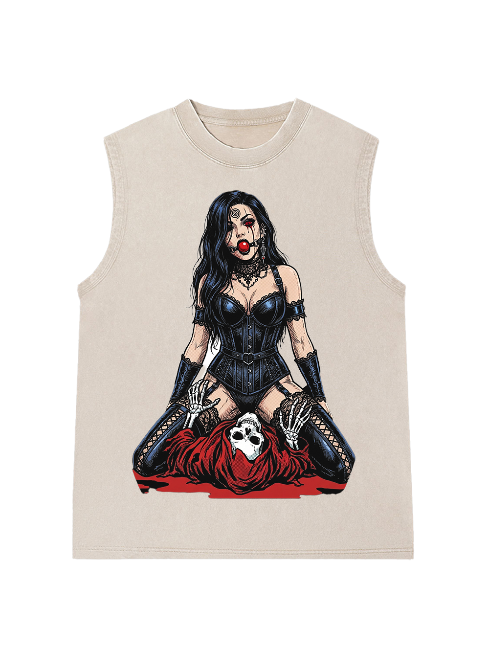 Red-eyed seductress Washed Tank Top