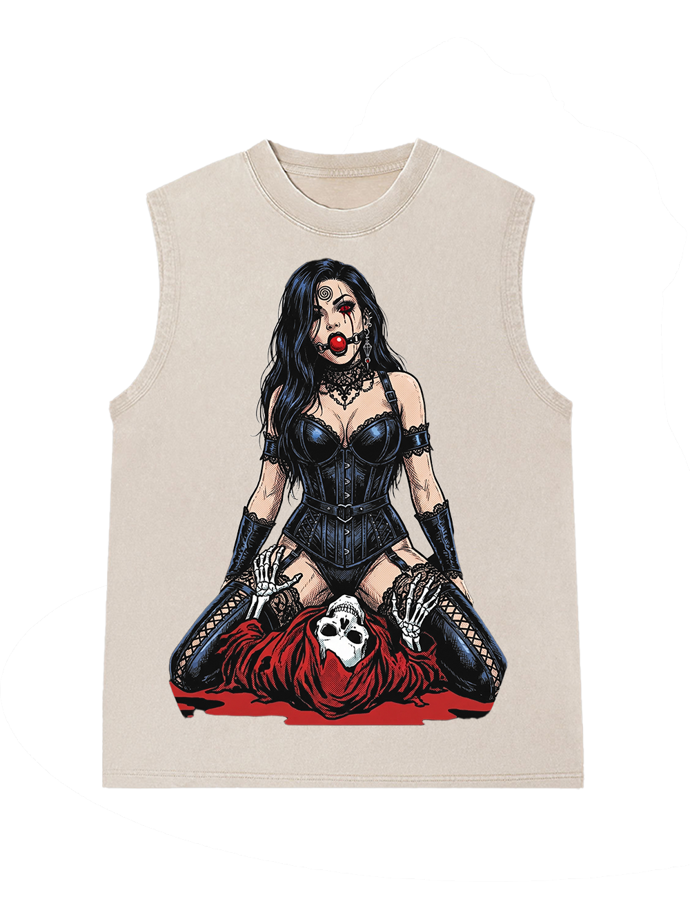 Red-eyed seductress Washed Tank Top
