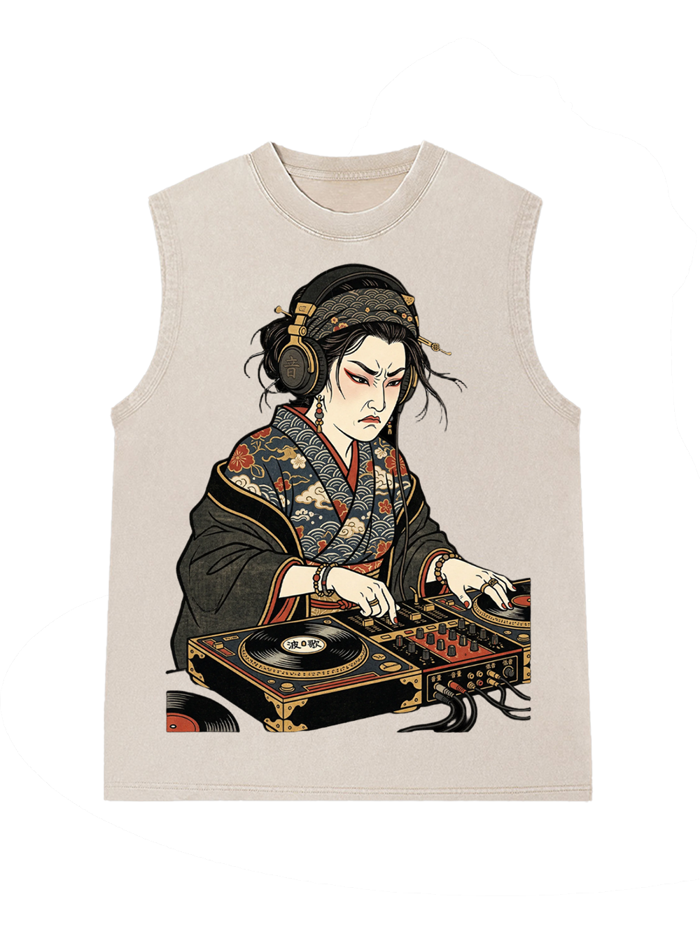 Geisha DJ Rhythm Washed Tank Top