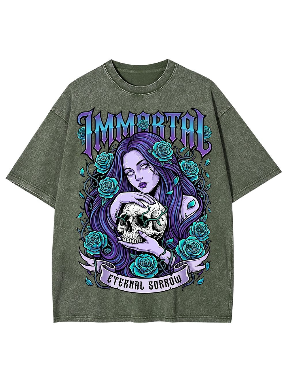 IMMORTAL ETERNAL SORROW Washed Tshirt