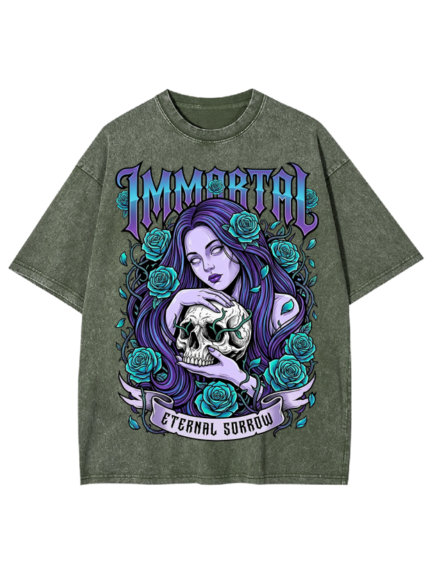 IMMORTAL ETERNAL SORROW Washed Tshirt