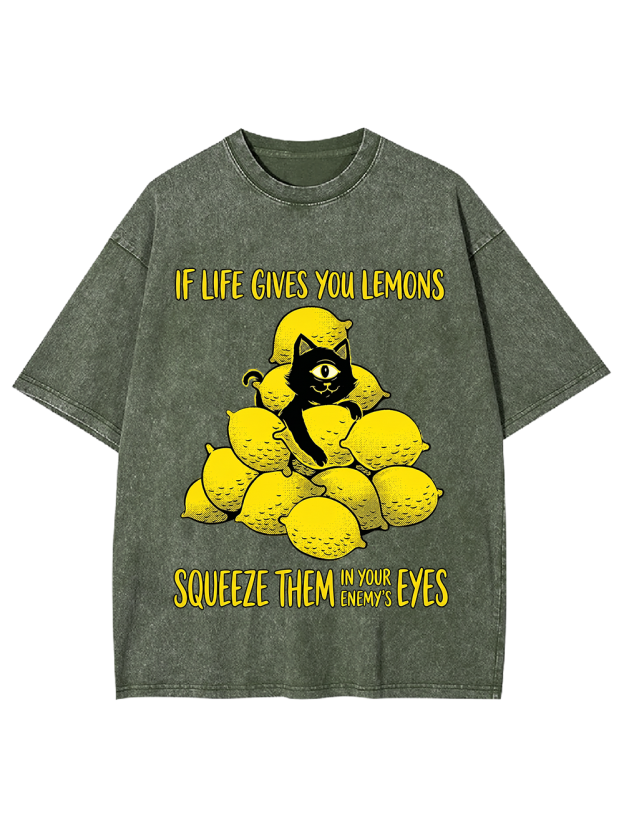 SQUEEZE THEM IN YOUR ENEMY’S EYES Washed Tshirt