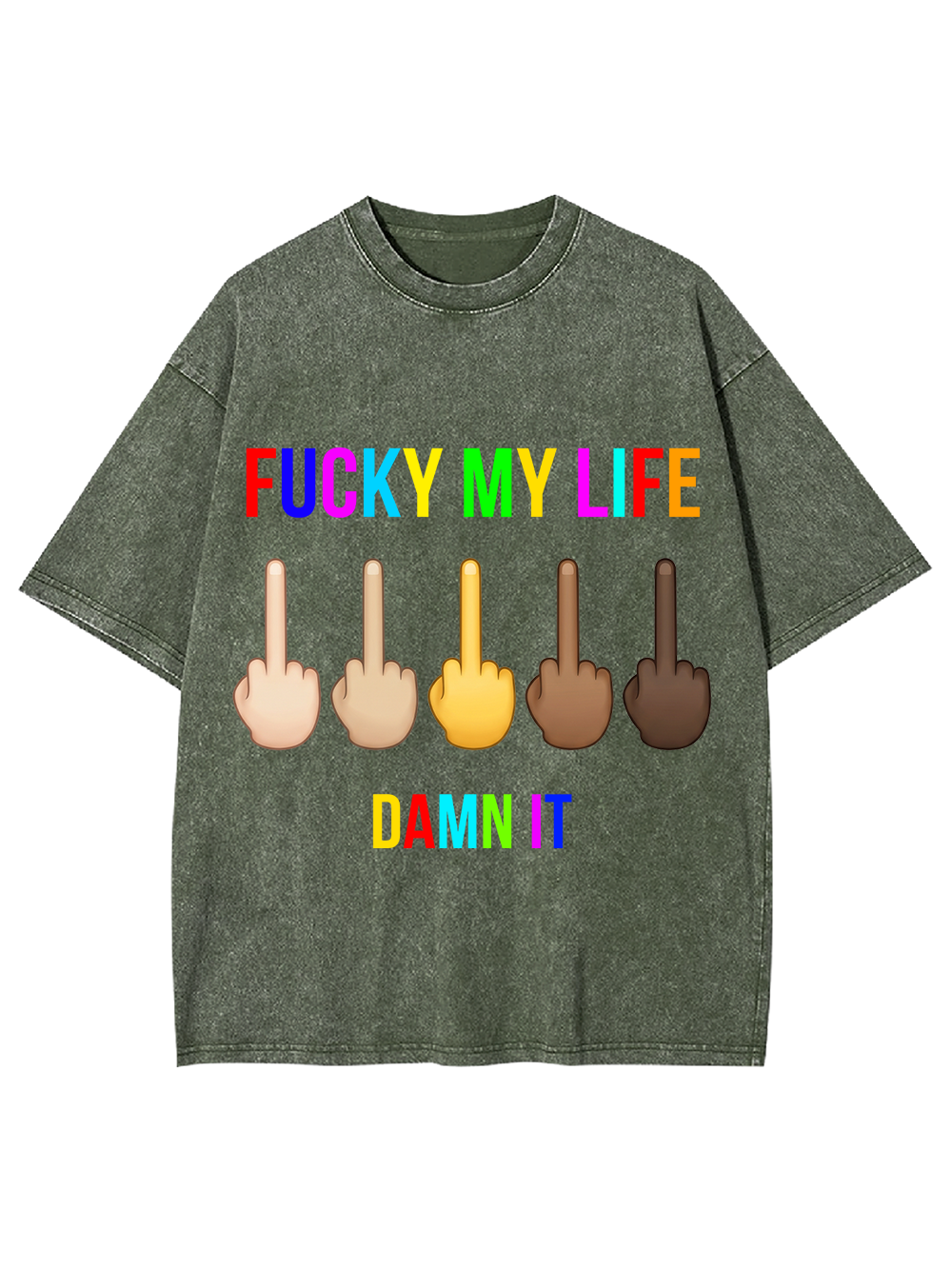 FUCKY MY LIFE Washed Tshirt