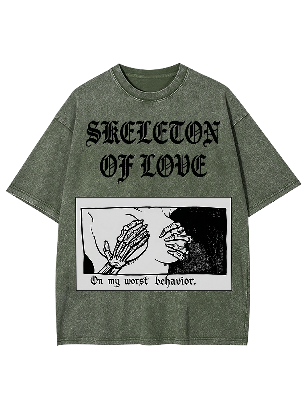 Skeleton of Love Washed Tshirt
