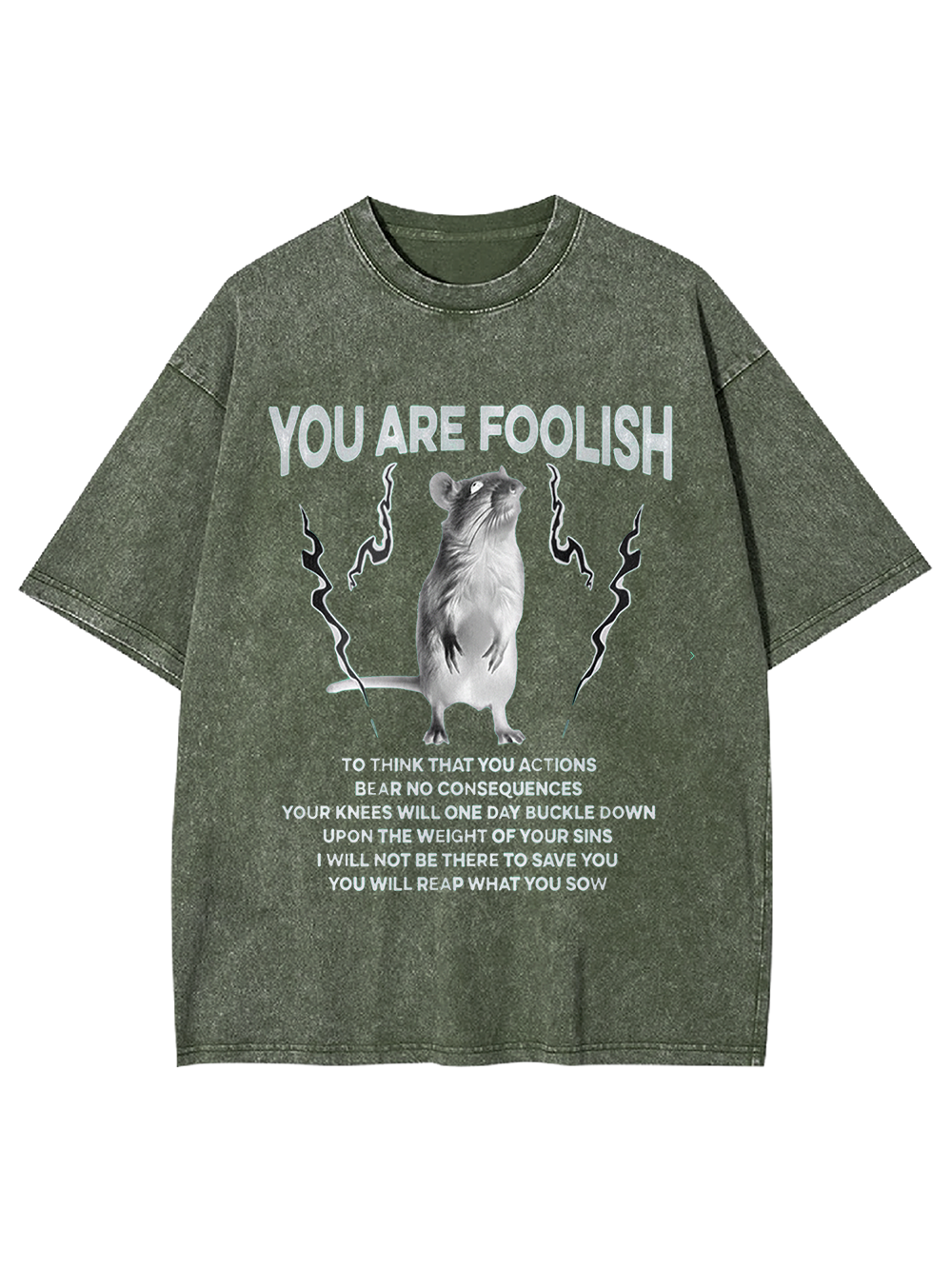 You Are Foolish Washed Tshirt