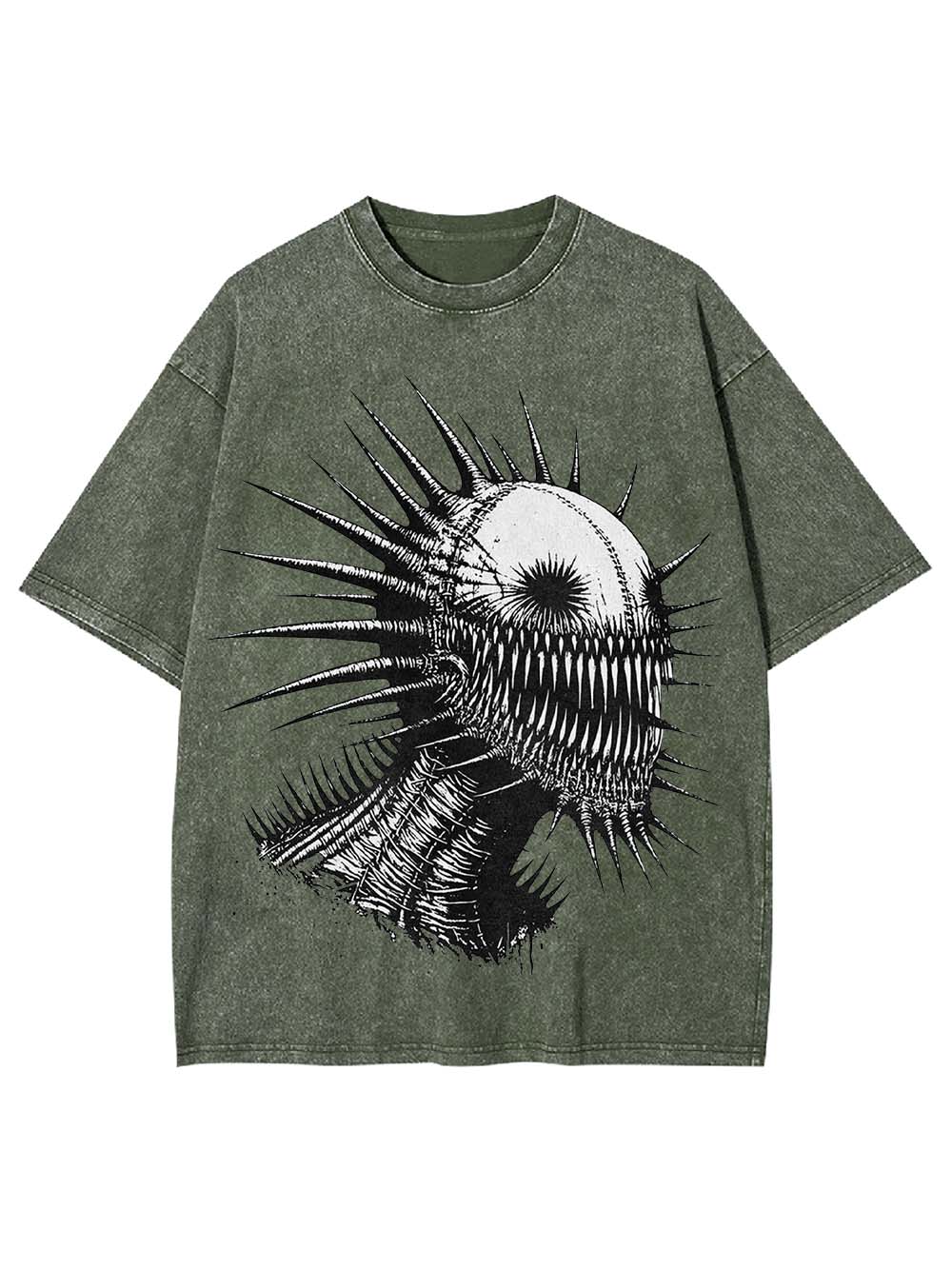 Spiked Nightmare Washed Tshirt