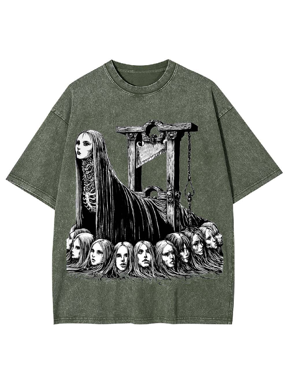 Guillotine Goddess Washed Tshirt