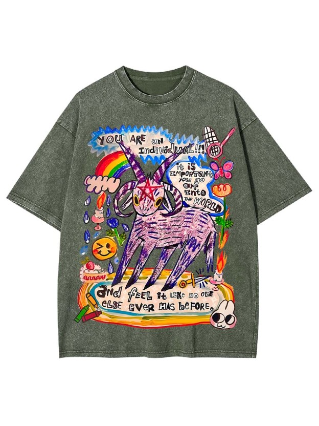 EMBRACE YOUR INDIVIDUALITY WASHED TSHIRT
