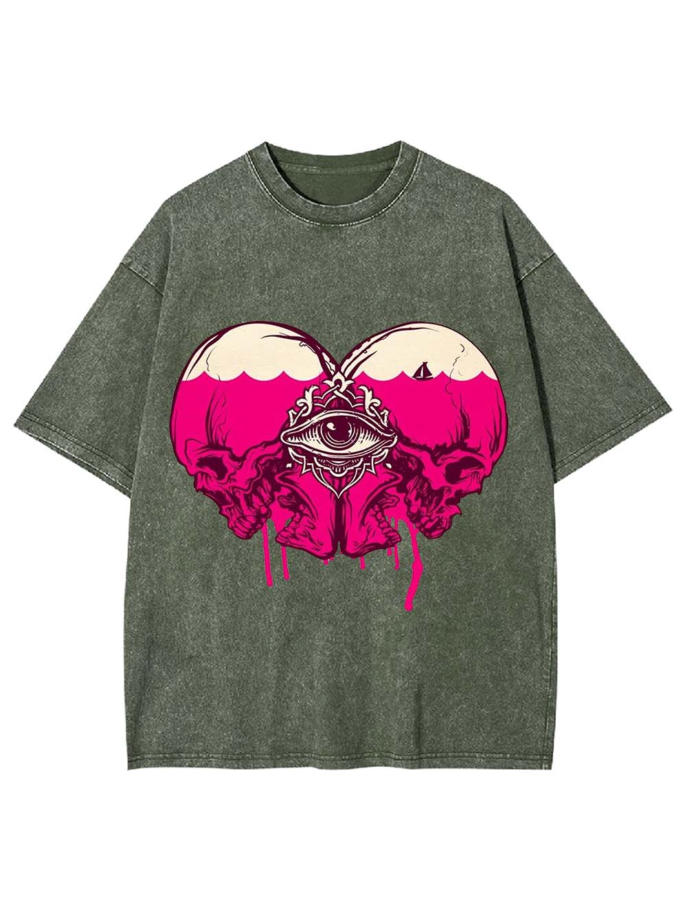 Heart of the All-Seeing Washed Tshirt