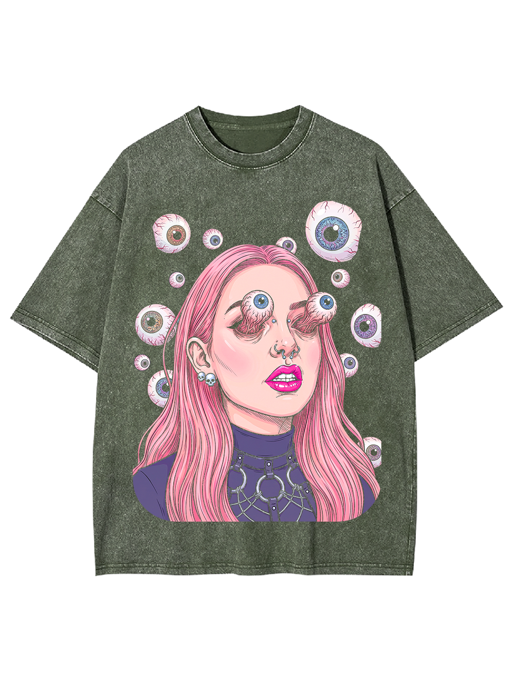 EYE OF THE PINK PHOENIX WASHED TSHIRT