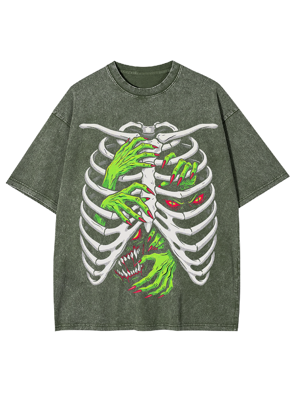 CLAWING FROM THE INSIDE WASHED TSHIRT