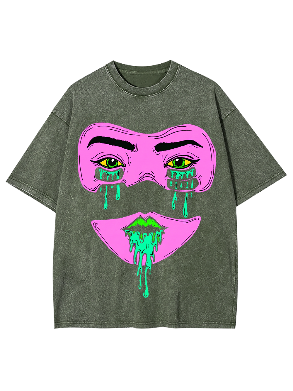 NEON SLICK WASHED TSHIRT