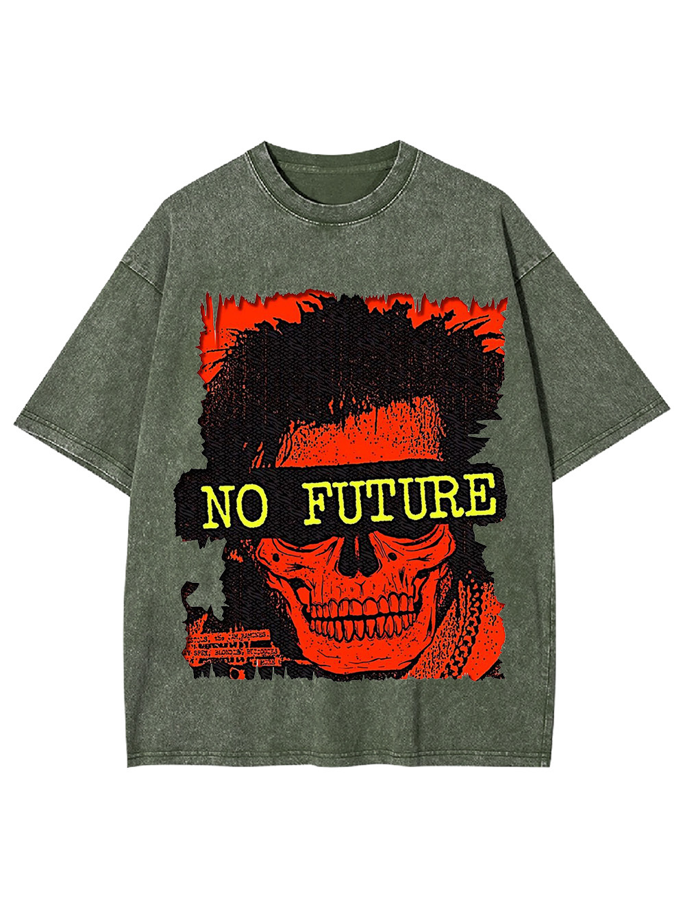 No Future Washed Tshirt-ClassyOutlaw Sale