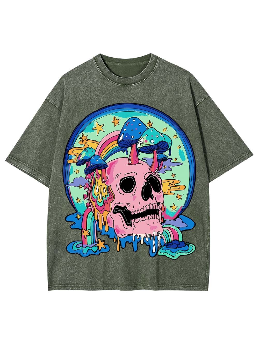 MUSHROOM DREAMSCAPE WASHED TSHIRT