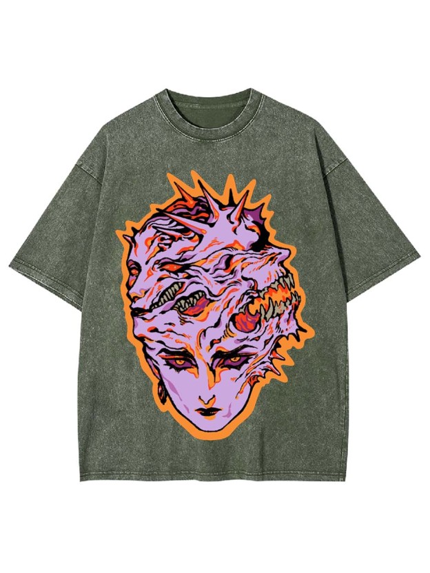 Faces of Chaos Washed Tshirt