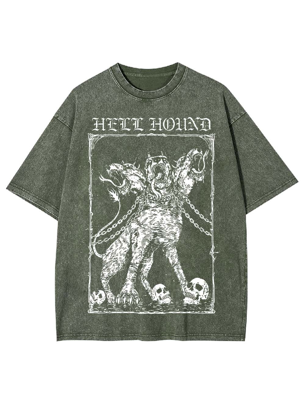 The Cerberus Unleashed Washed Tshirt